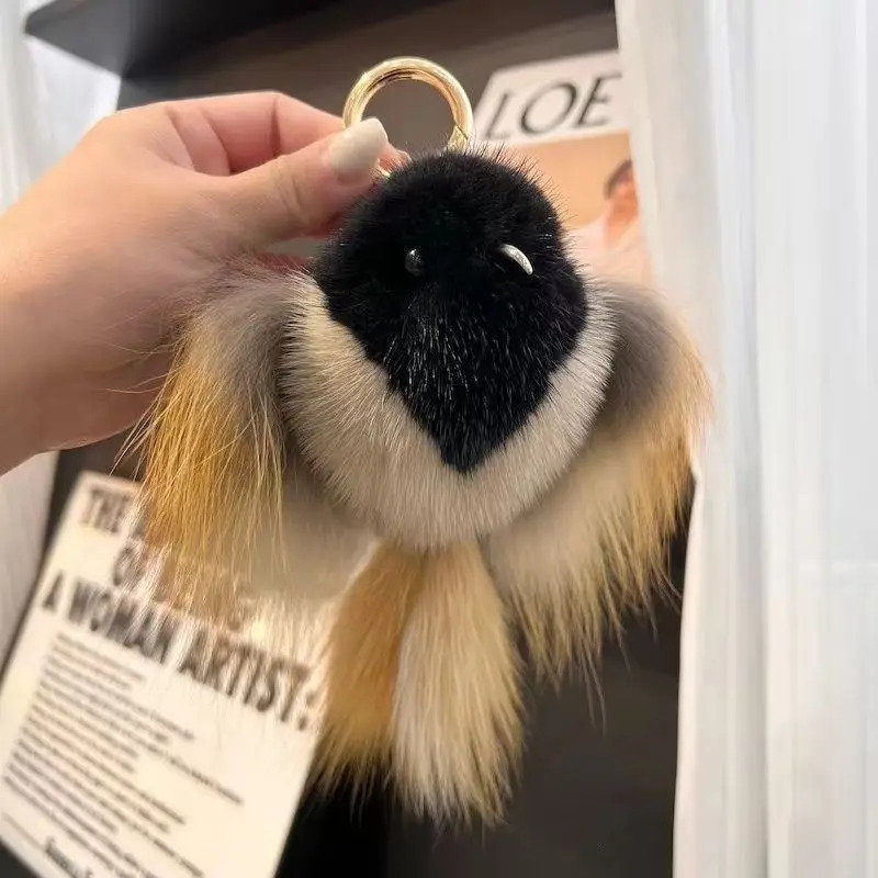 100 real mink fur fox fur beautiful atmosphere owl bag pendant car interior pendant home bedroom fur pendant 251030