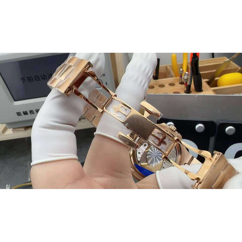 ZF Factory Luxury Stainless Steel Rose Gold Case Men's Automatic Mechanical Diver Watch 40mm 100M Water Resistant Sapphire