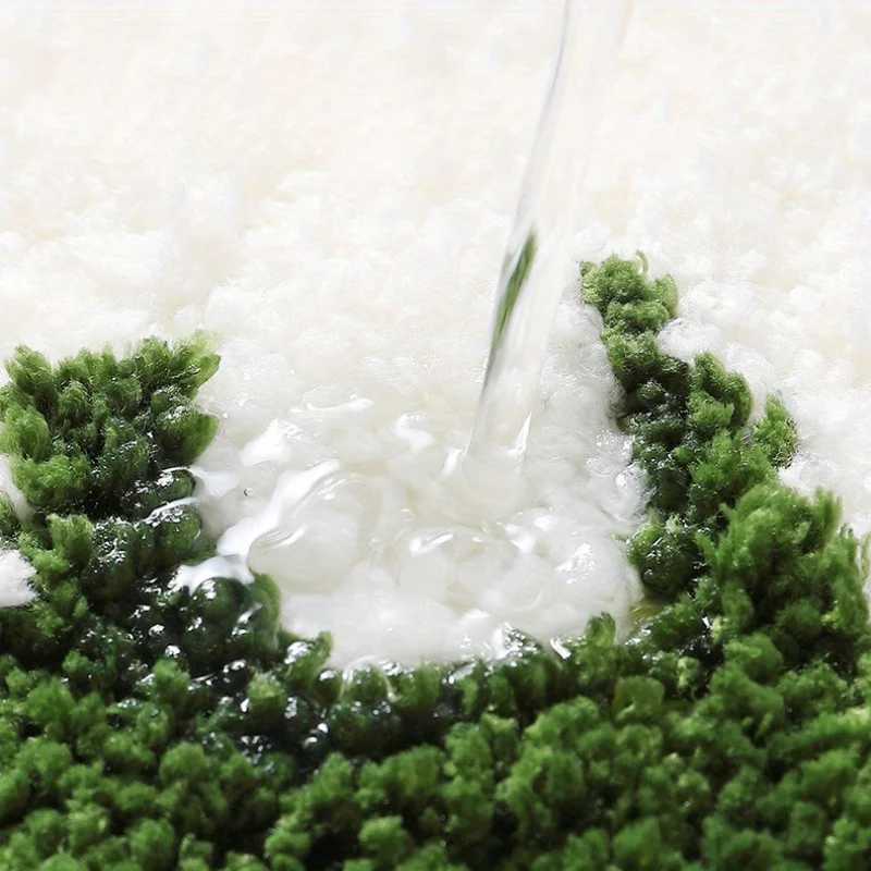 Floral Bathroom Rug Absorbent Quick-Dry Thickened Bath Mat for Home Decor Fresh Style Washable Bathroom Hygienic Floor Mat C251103