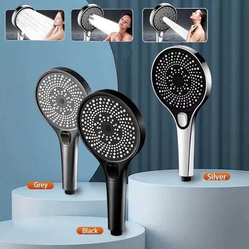 Large screen shower 3-speed mode portable shower accessories bathro supplies shower knob cplete set of accessories Y251103