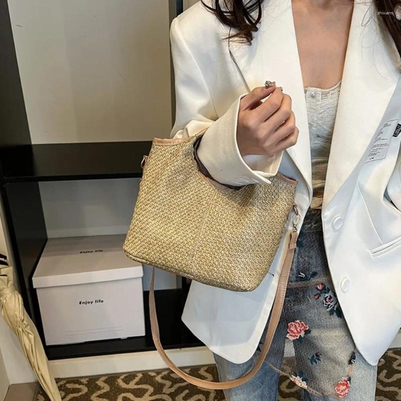Totes Casual Sg Crossbody Bag Handwoven Straw Bohemian Messenger Shoulder Vacation
