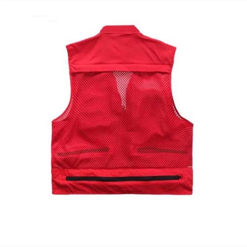 Men Women Summer Mesh Hiking Fishing Vest Multi-pocket Breathable Thin Casual Sports Outdoor Hunting Photography Waistcoat X250403