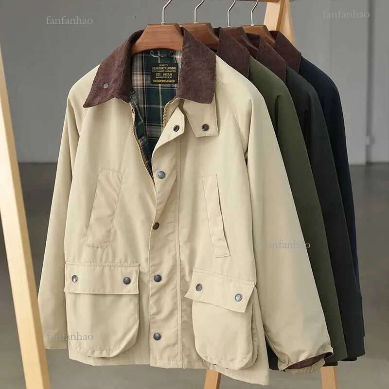 2024 Autumn Winter New American Retro Cargo Jacket Mens Fashion Multi-pockets Casual Heavyweight Windproof And Waterproof Coat LX241009