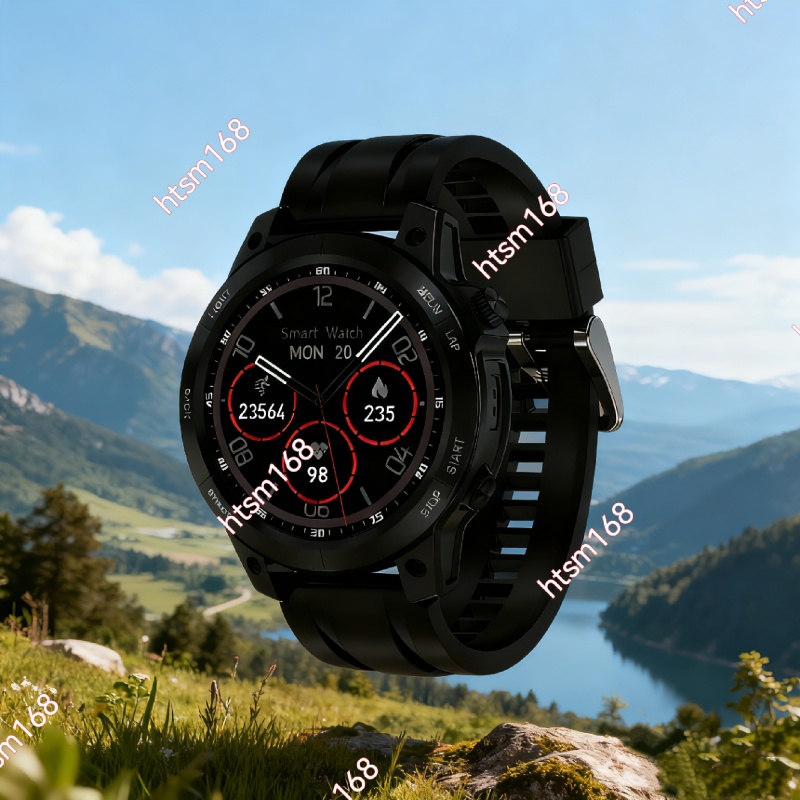 The S70max is a best-selling smartwatch featuring a round screen and a sporty design. It's fully equipped with NFC, a compass, and maps.
