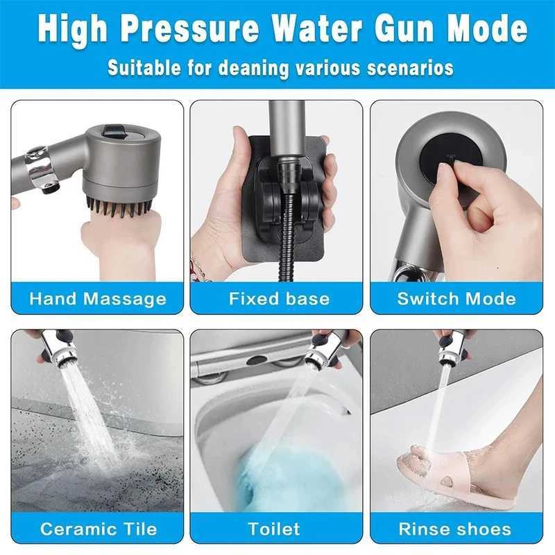 3Mode ifying Shower Set wHolder Hose High Pressure Filtered Handheld Shower for Bathro Y251103