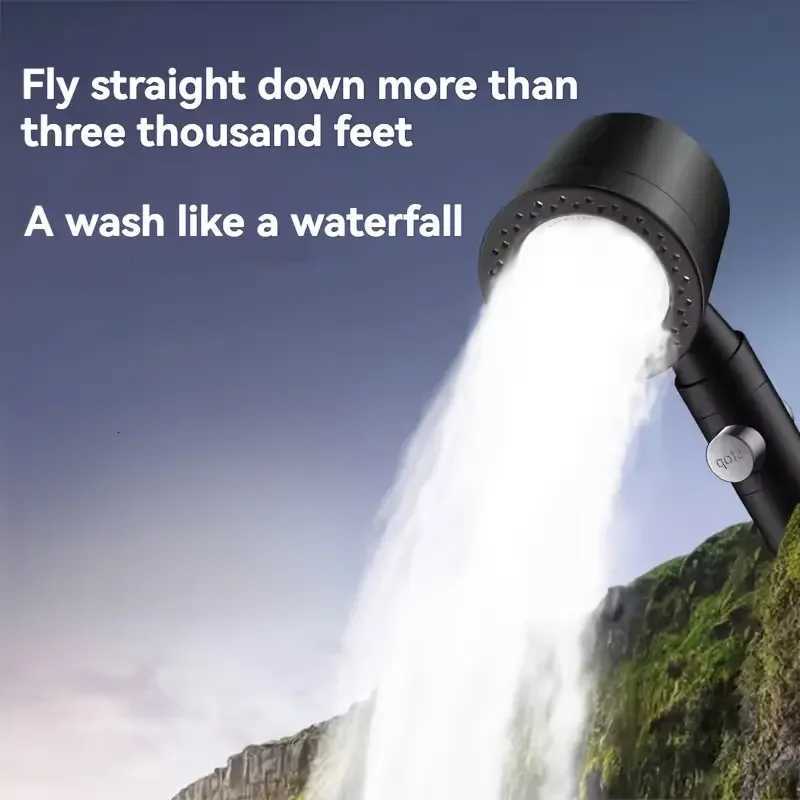 5 Modes High Pressure Filter Shower Bathro Handheld Shower OneButton Stop Water Saving Bathro Accessories Set Y251103