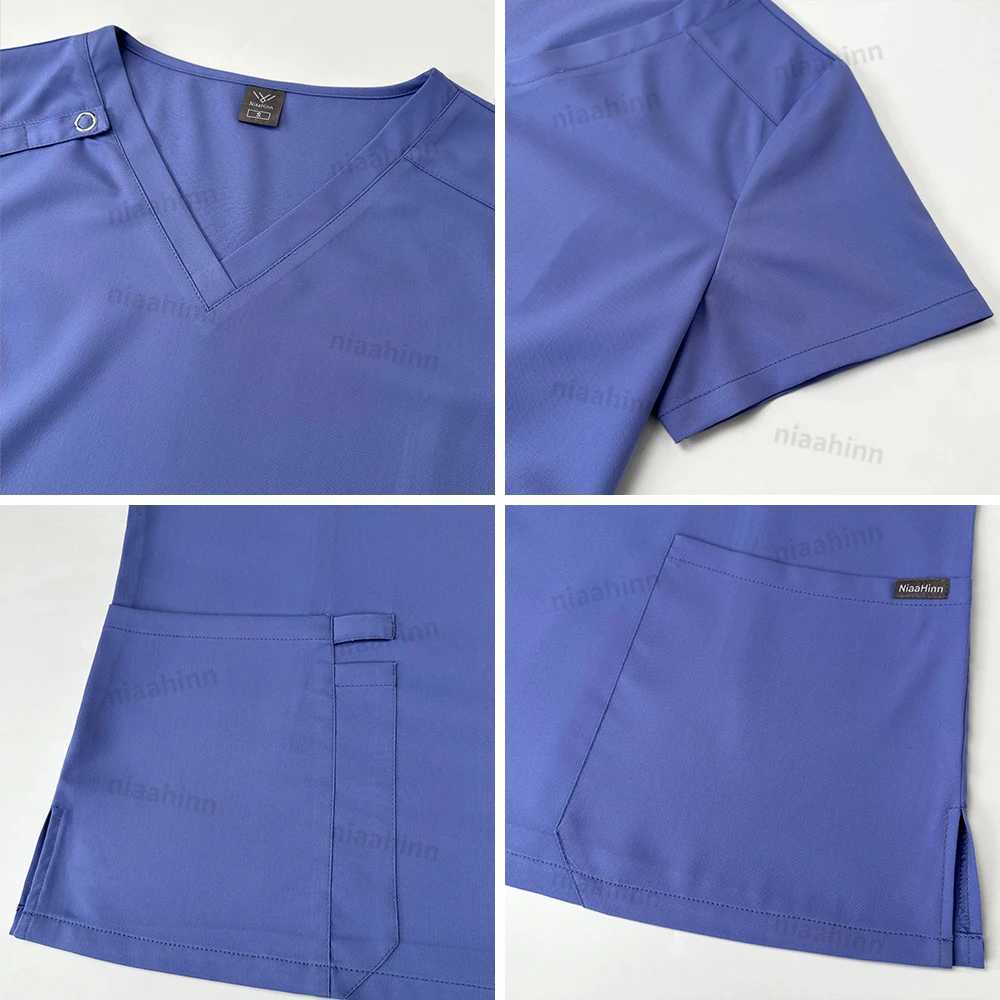 Niaahinn Uniforms High Quality Medical Scrub Nursing Suit Breathable Surgical Gowns Clinical Uniform Women Nurse Accessories New J251103