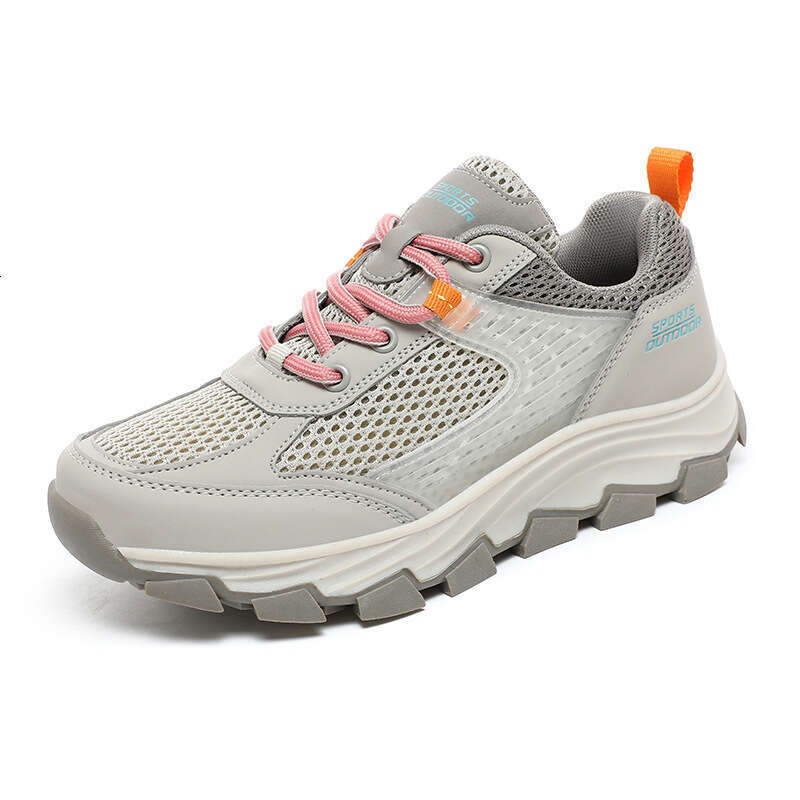 Spring/Summer New Outdoor Low Top Mountaineering Shoes with Mesh Breathable Couple Large Size Men's Casual Sports Shoes, Women's