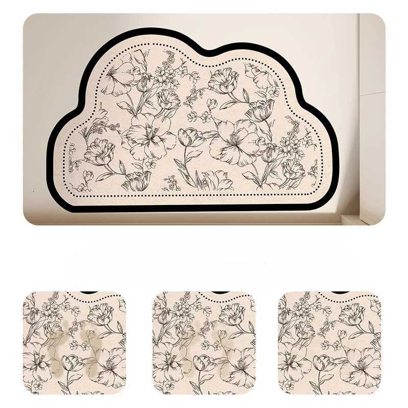 Bathroom Carpet Non-slip Floor Mat Soft Diatom Mud Absorbent Foot Mats Toilet Quick Drying Foot Mats Non-slip Carpet Shower Area C251103