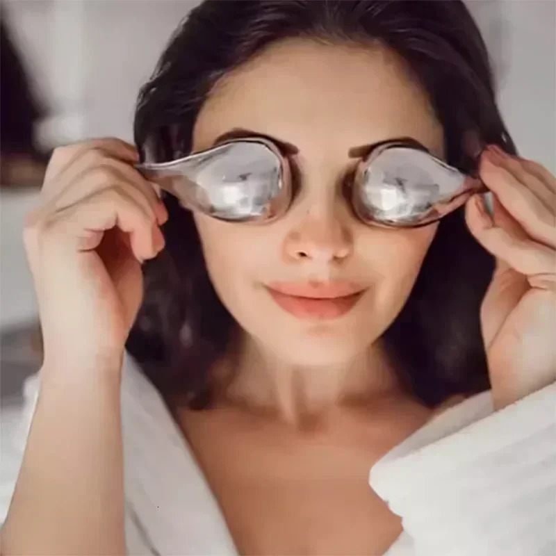 2PCS Ice Globes Spoon Massager Facial Skin Care Freeze Tool Stainless Steel Face Beauty Cryo Roller Cooling Massage Spa Ball 251030