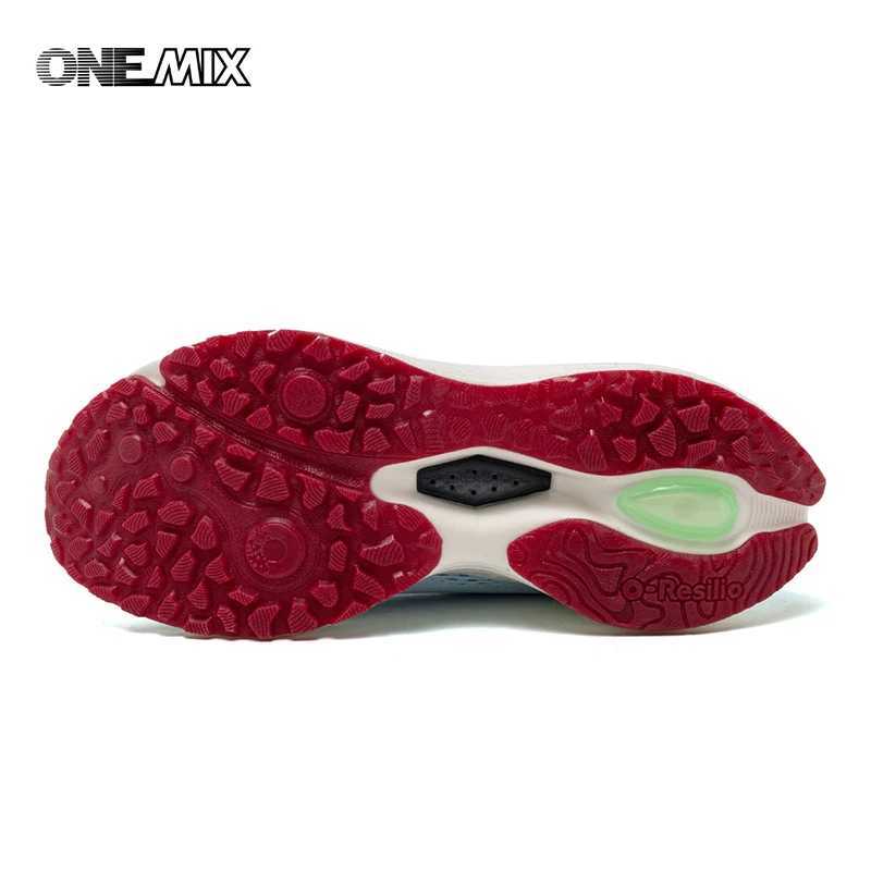 O-Resilio Running Shoes Men Cushion Stability Outdoor Sports Casual Mesh Lace-up Lightweight Gym Jogging SneakersC250403