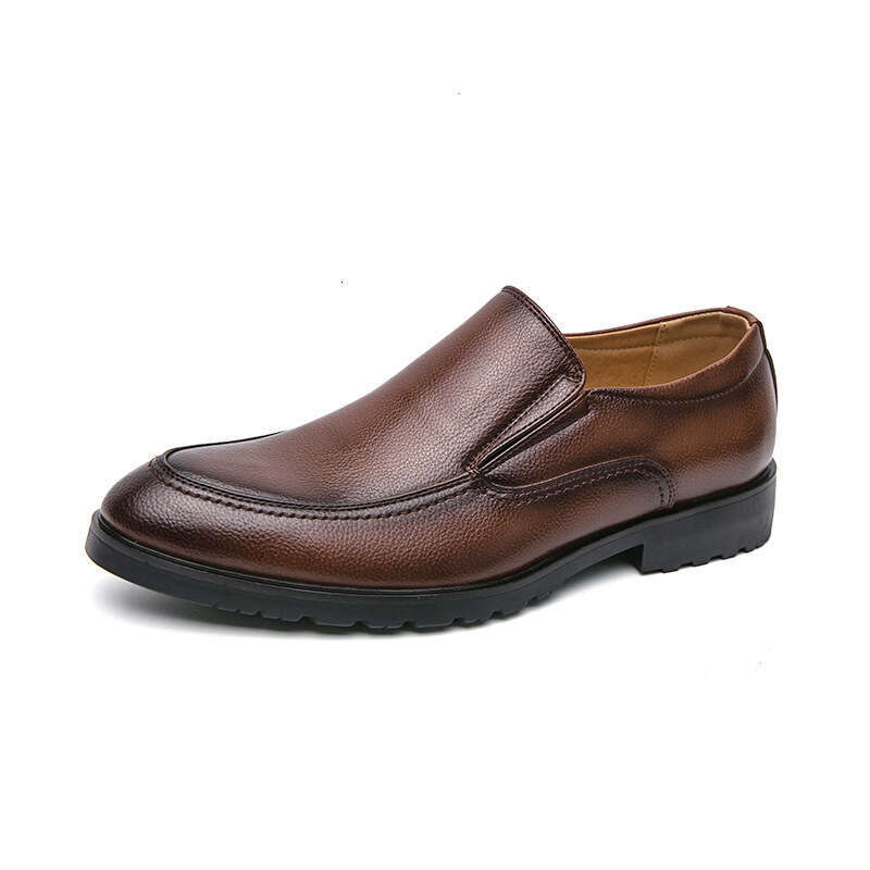 Large size men's one foot loafers 2024 Spring and Autumn new leather 46 Korean version trendy business shoes
