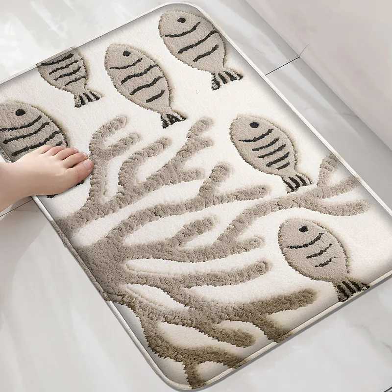 Underwater World Bathroom Mat Toilet Water Absorbing Foot Mat Soft Comfortable Home Decor Door Mat C251103
