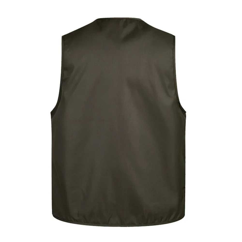 2021 Men Multi-Pocket Classic Waistcoat Male Sleeveless Unloading Solid Coat Work Vest Photographer Tactical Mesh Vest Jacket X250403