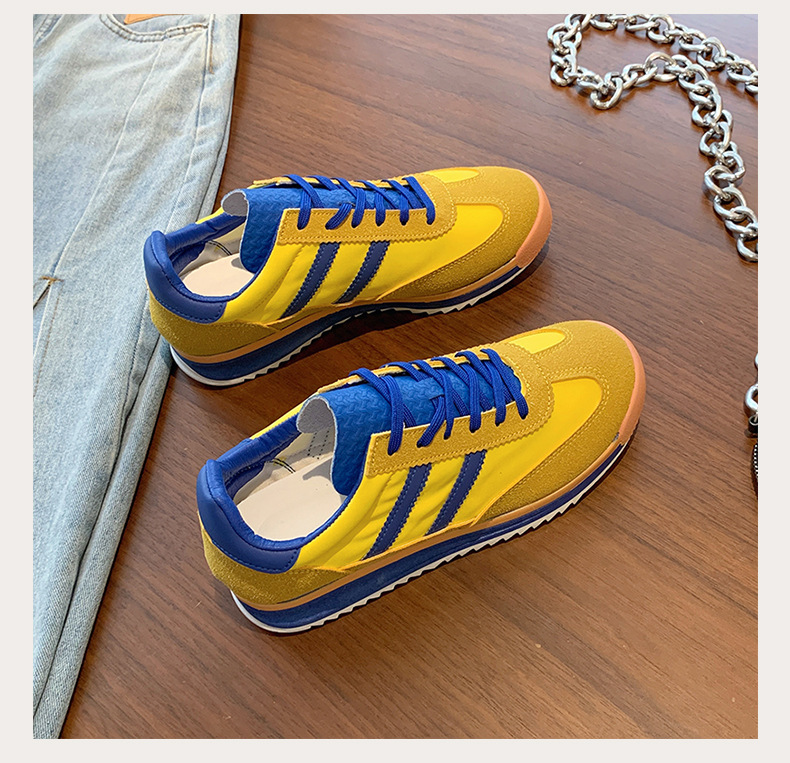 designer shoes 2025 new Women's German training shoes style for spring flat sole versatile color-blocked leisure sports running shoes trendy shoe