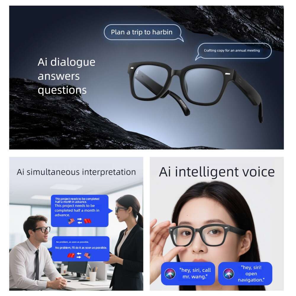 Famous Brand Bluetooth Arms For Music Calls Navigation Smart Earphones Sunglasses Multifunctional Glasses Accessories