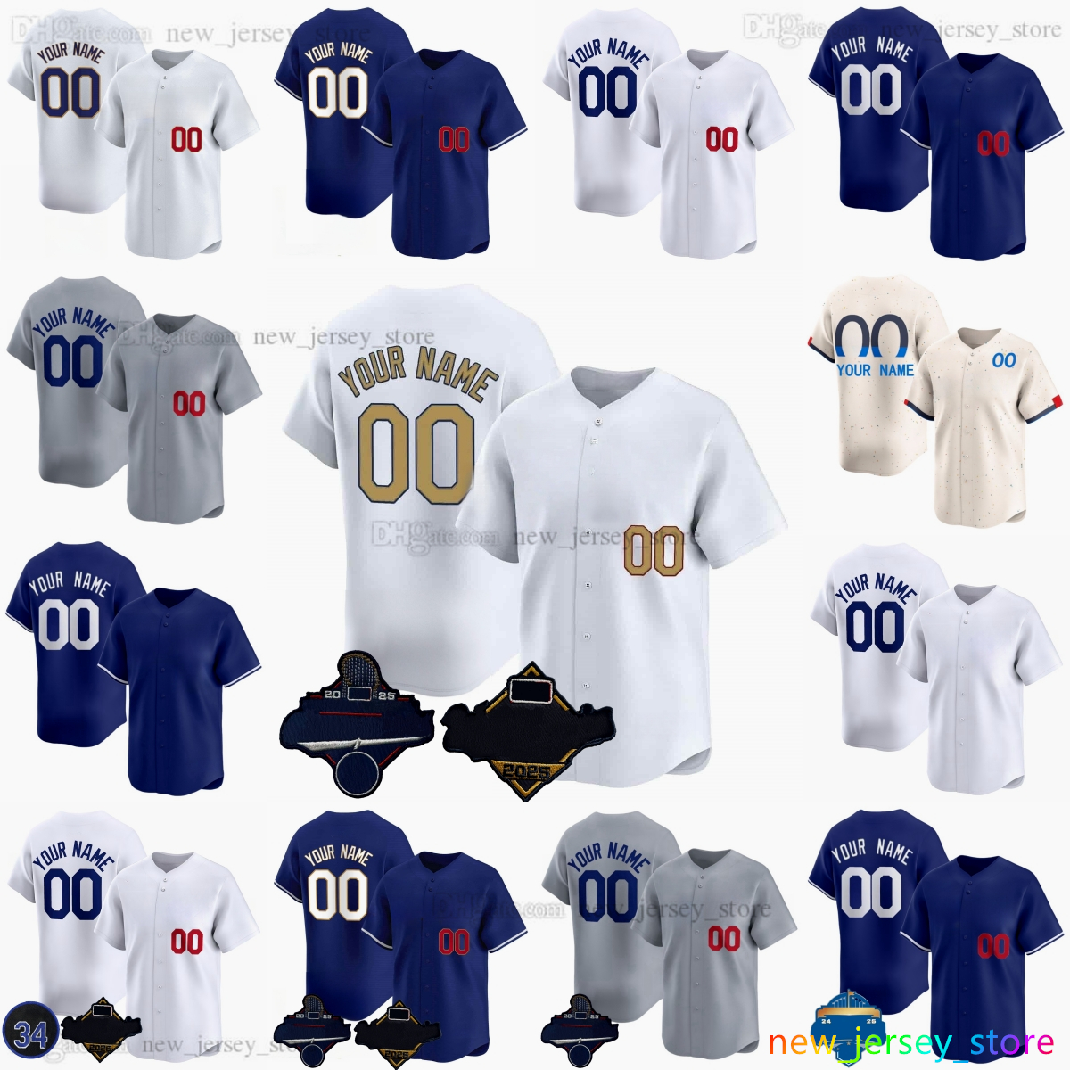 Custom XS-6XL 2025 New 17 Shohei Ohtani Baseball Jersey 18 Yoshinobu Yamamoto 50 Mookie Betts 5 Freddie Freeman 7 Blake Snell 31 Tyler Glasnow Outman Stitched Jerseys