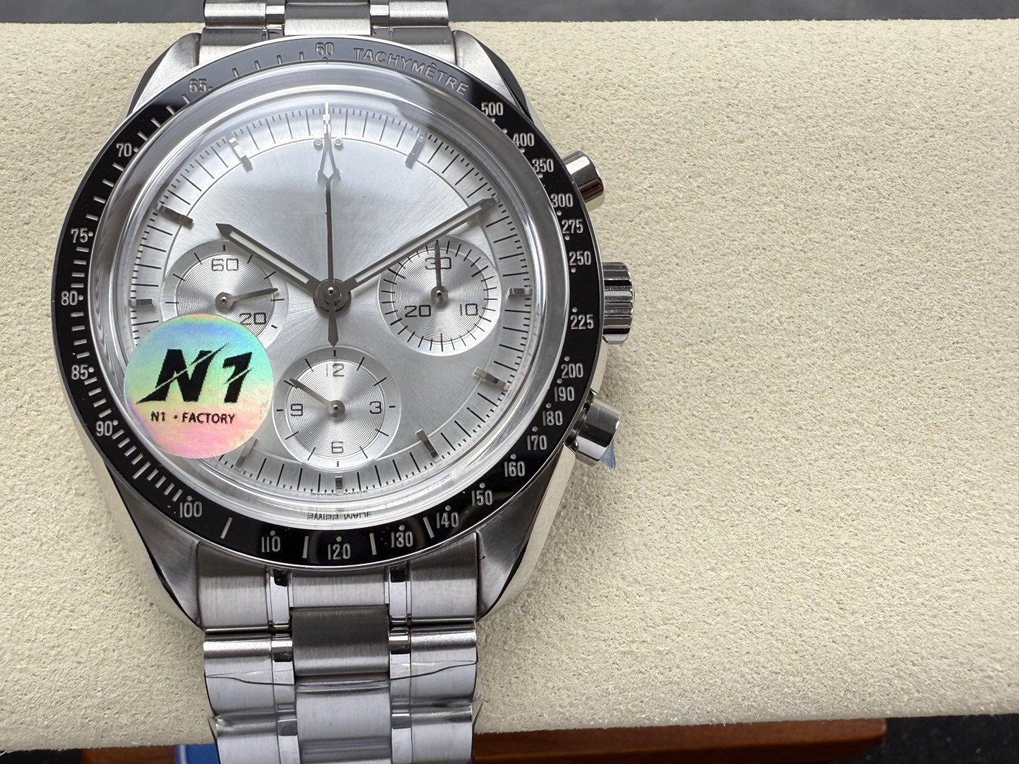 N1 Factory Timing Machine watch 42mm in diameter with manual winding mechanism 3861 movement sapphire glass mirror stainless steel case strap