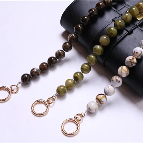 Mobile Phone Strap Marble Beads Cellphone And Bag Shoulder Chains For Women Fashion Accessories 251030
