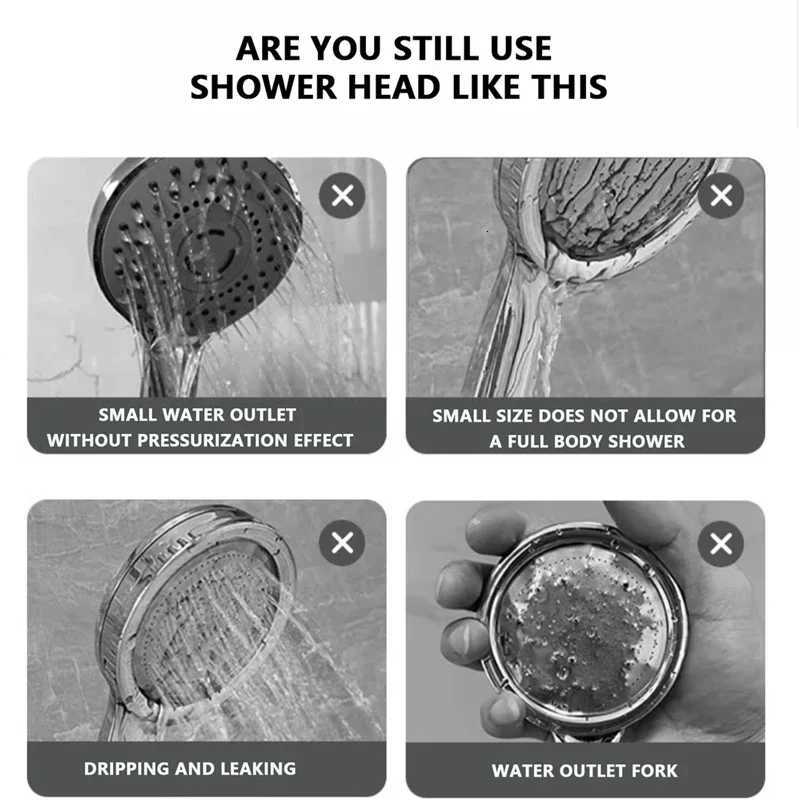 6 Modes Adjustable Shower High Pressure shower Water saving 2024 Rainfall Faucet Bath Shower for Bathro Y251103