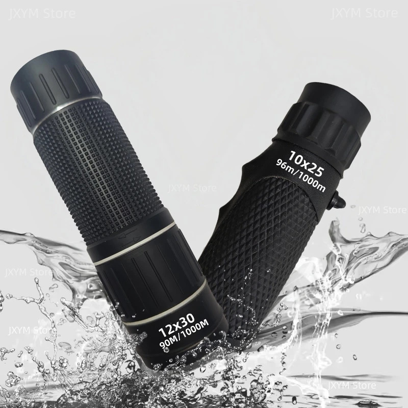Powerful Mini Monocular Telescope HD Portable Waterproof BAK4 FMC Outdoor Pocket Compact Binoculars For Tourism Camping Hiking 250403