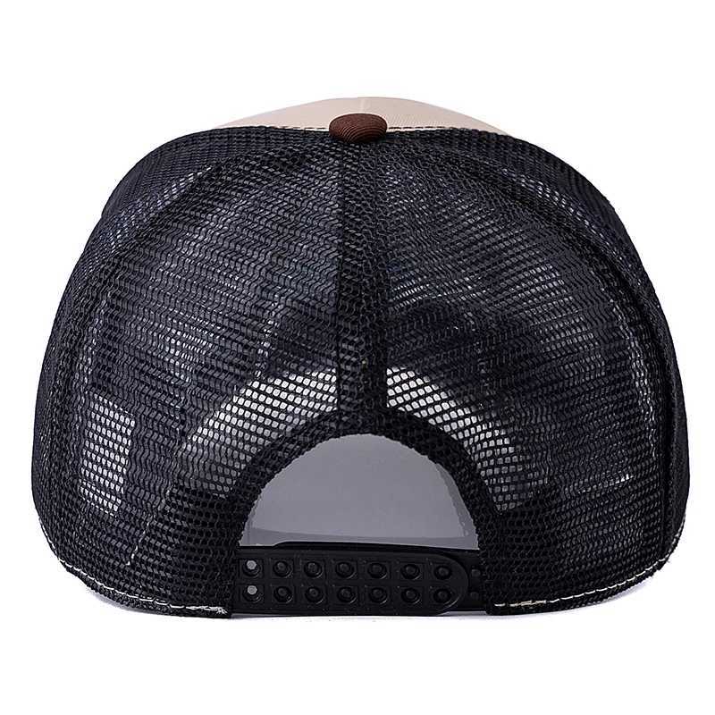 Hot Sale Unisex Bear Head Pattern Fashion Sun Cap Summer Breathable Trucker Hat Men Women Outdoor Fishing Snapback Cap W250614