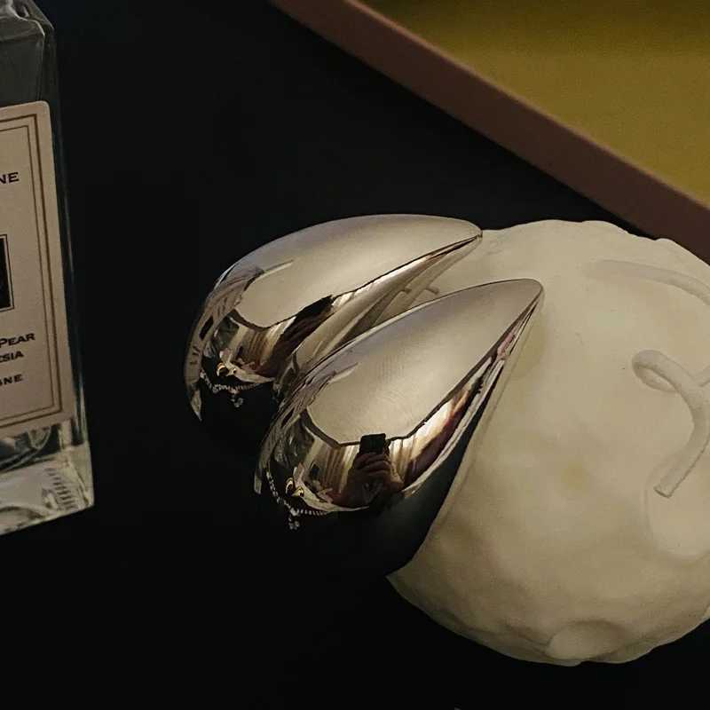 Large female water drop earrings with 18K gold-plated lightweight hypoallergenic trendy jewelry accessories measuring 4.3 * 2.8cm Y250401