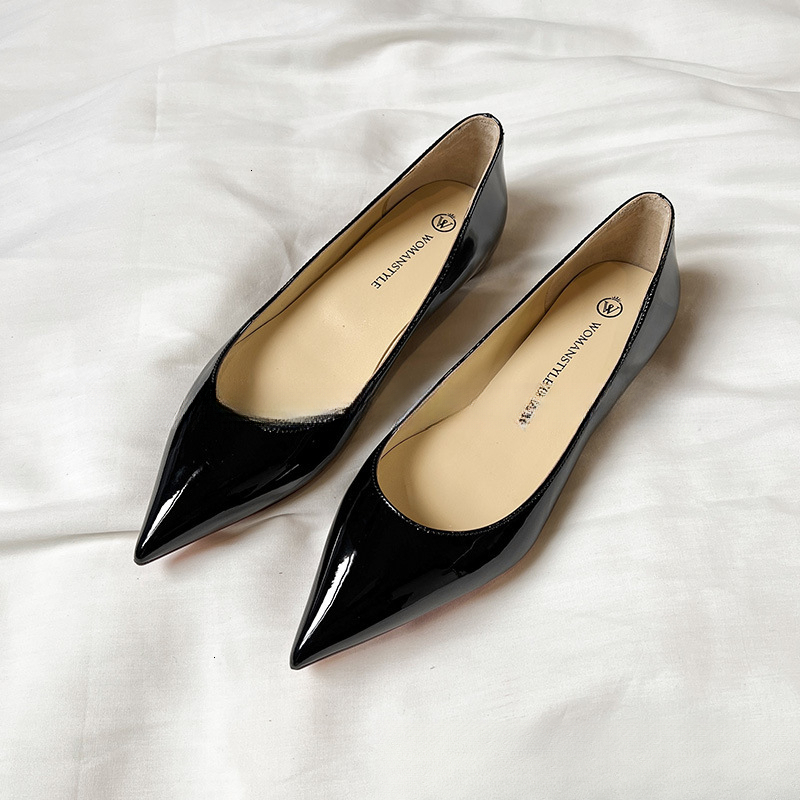 2024 New Spring French Style Nude Color Hidden Wedge Pointed Toe Flat Women Shallow Mouth Versatile Commuter Single Shoes ddmysaturn