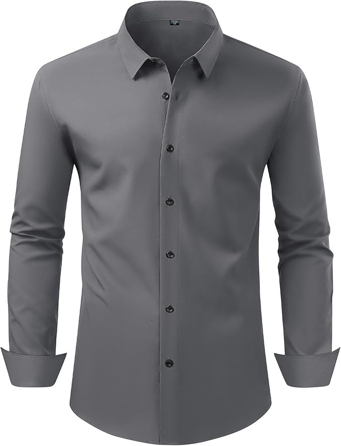 Mens casual and fashionable multi-color long sleeved shirt 241008