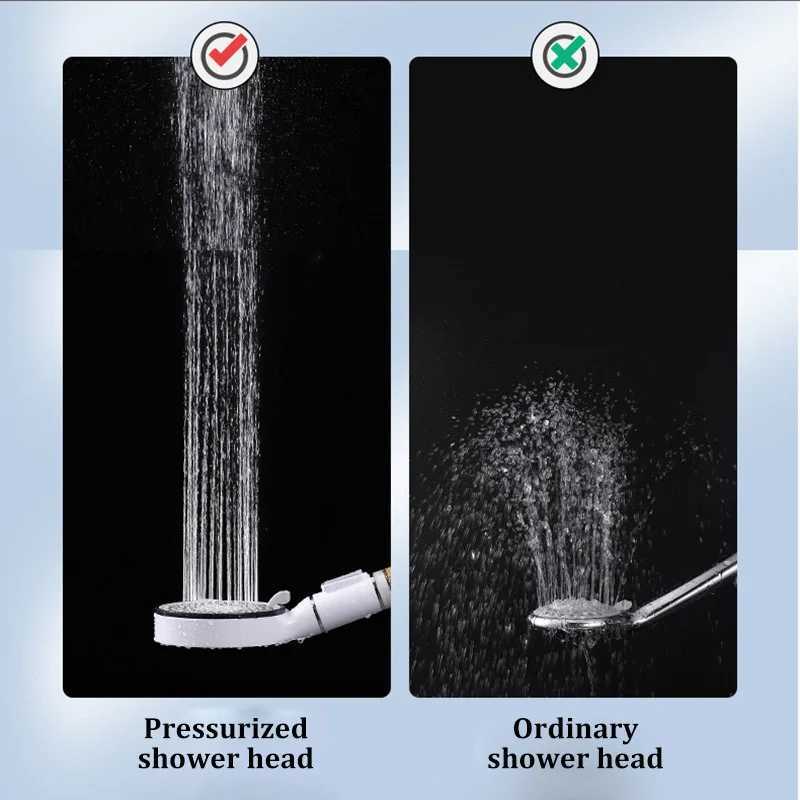 Filter Spray Fivespeed Booster Large Panel Shower He Shower Bath Handheld Shower Plus Hose Set Y251103