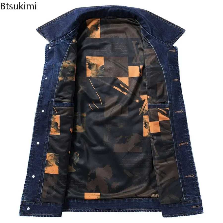 New Mens Denim Vest Fashion Print Hip Hop Cowboy Waistcoat Multi-pocket Casual Motorcycle Style Sleeveless Jeans Jacket for Men X250403