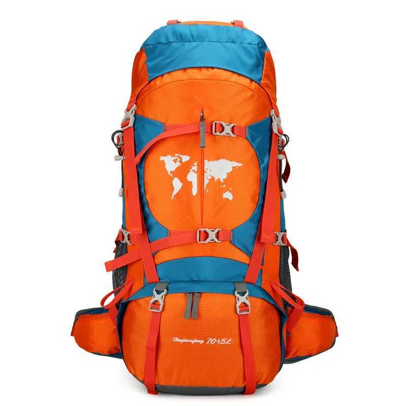 Oxford Cloth Hiking Backpack 70 Litre High Capacity Outdoor Travel Camping StandC250407