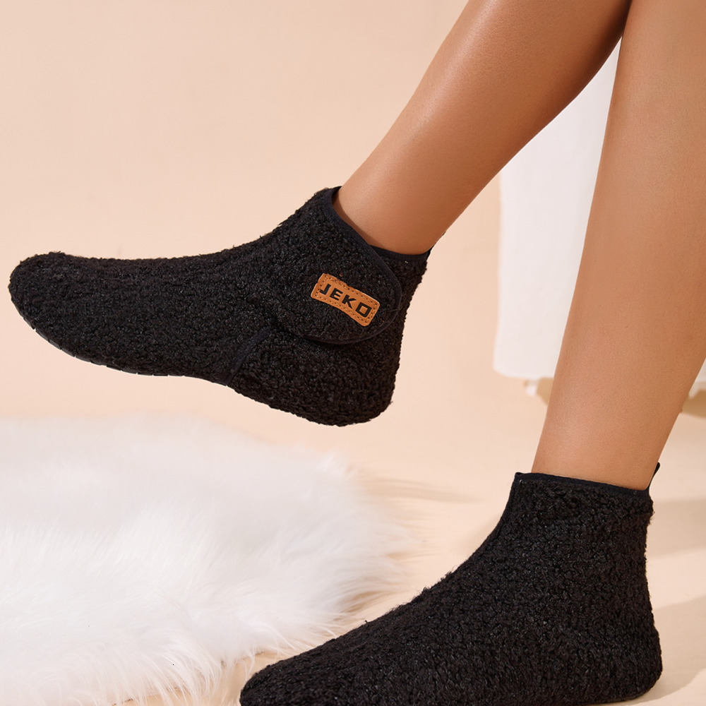 Plus Size Winter New Womens Home Indoor NonSlip Warm Long Plush Snow Boots