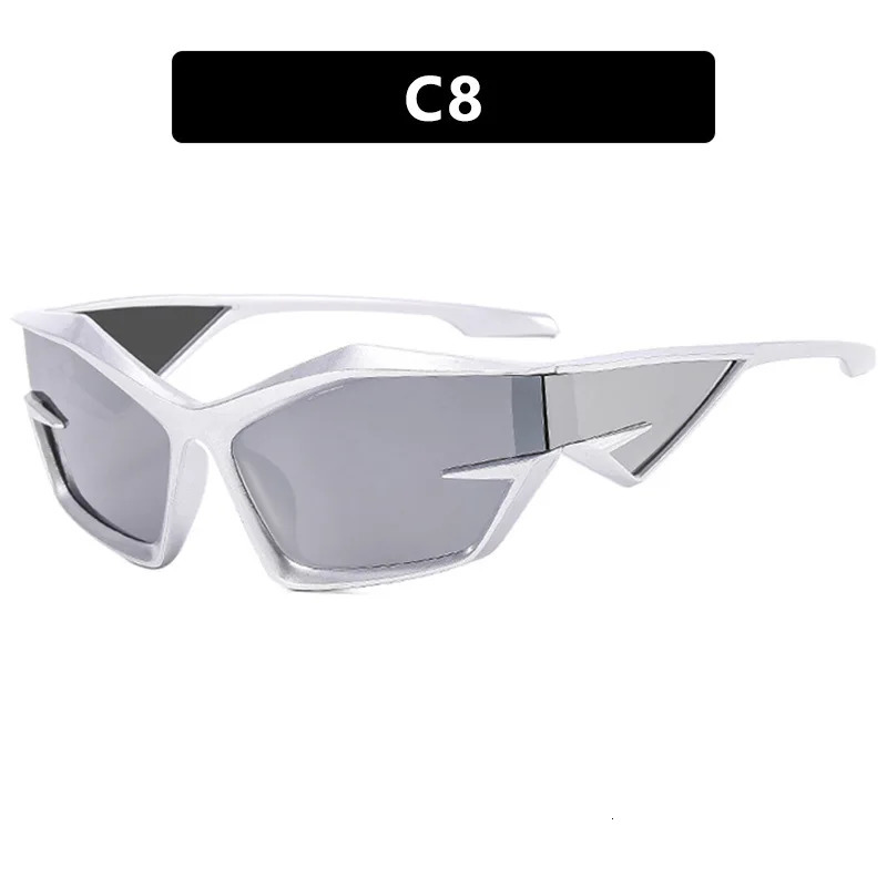 1PC Fashion Show Sunglasses CrossBorder Unisex Sunglasses Exaggerated Futuristic Technology Y2K Sunglasses 251103