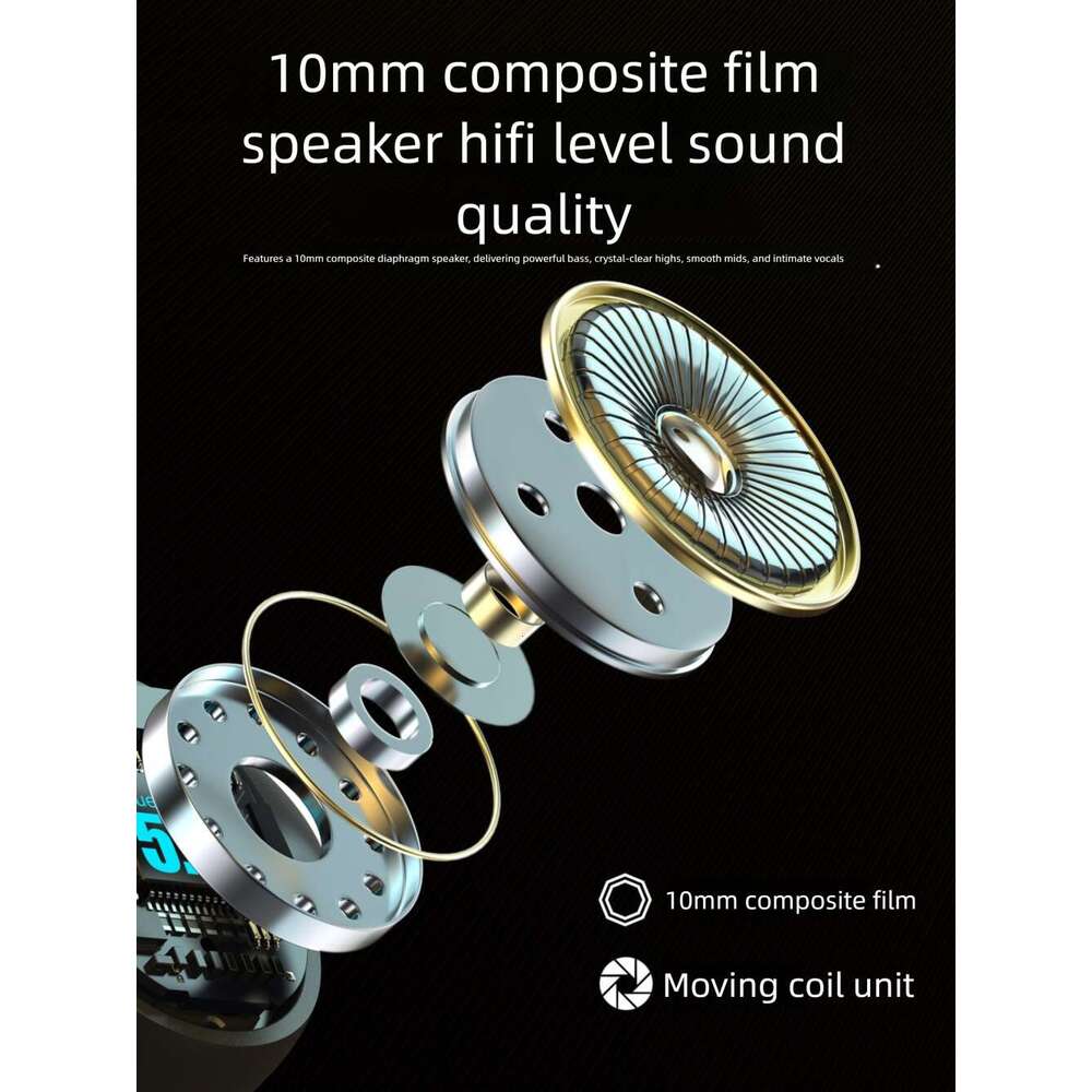 Famous Brand I Sports Bluetooth TWS Ear Hook Digital Display Noise Cancelling Smart Touch Control True Wireless Earphones