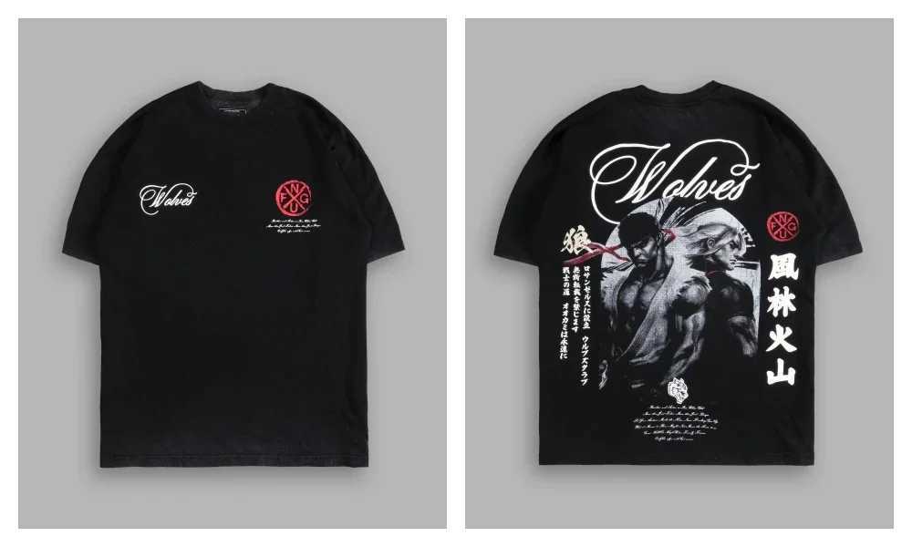 Street Fighter Chun-Li Ryu Printed Y2K New Couple Cotton T-Shirts Men Women Streetwear Casual Harajuku Retro Unisex Tee Top X2505161