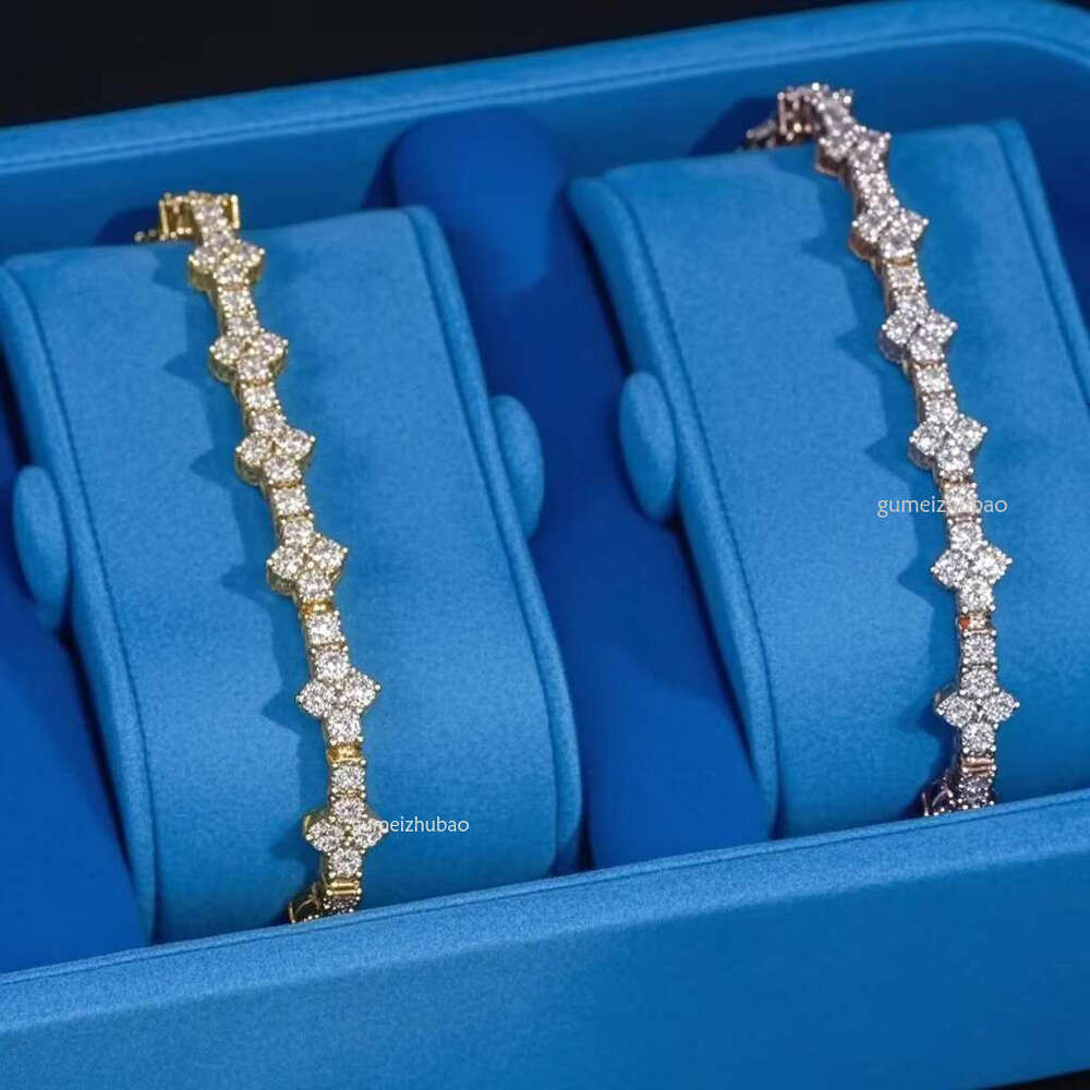 jewelry Custom wholesale Sier Moissanite Cross bracelet Unique fashion perfect necklace VVS Ice out