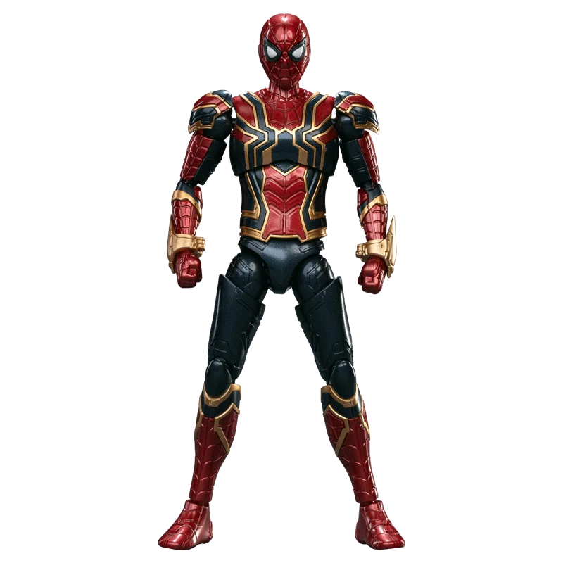Fondjoy Marvel Iron Spider-Man 1/12 Assembled Action Figure Wholesale - Movable Collectible Model Kit with Web Effects, Bulk Stock for Retailers