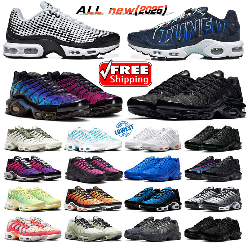 Tn tns Plus Designer Running Shoes Triple Black white pink Gold Green Light Bone Hyper Blue Fury Midnight Navy Men Women Trainers Sports Sneakers