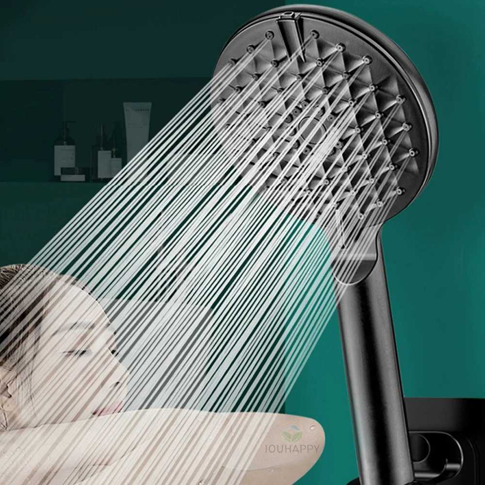 High Pressure Shower 3 Mode Rainfall Round Spray with Nozzle Adjustable Water Conservation Shower Bathro Accessories Set Y251103