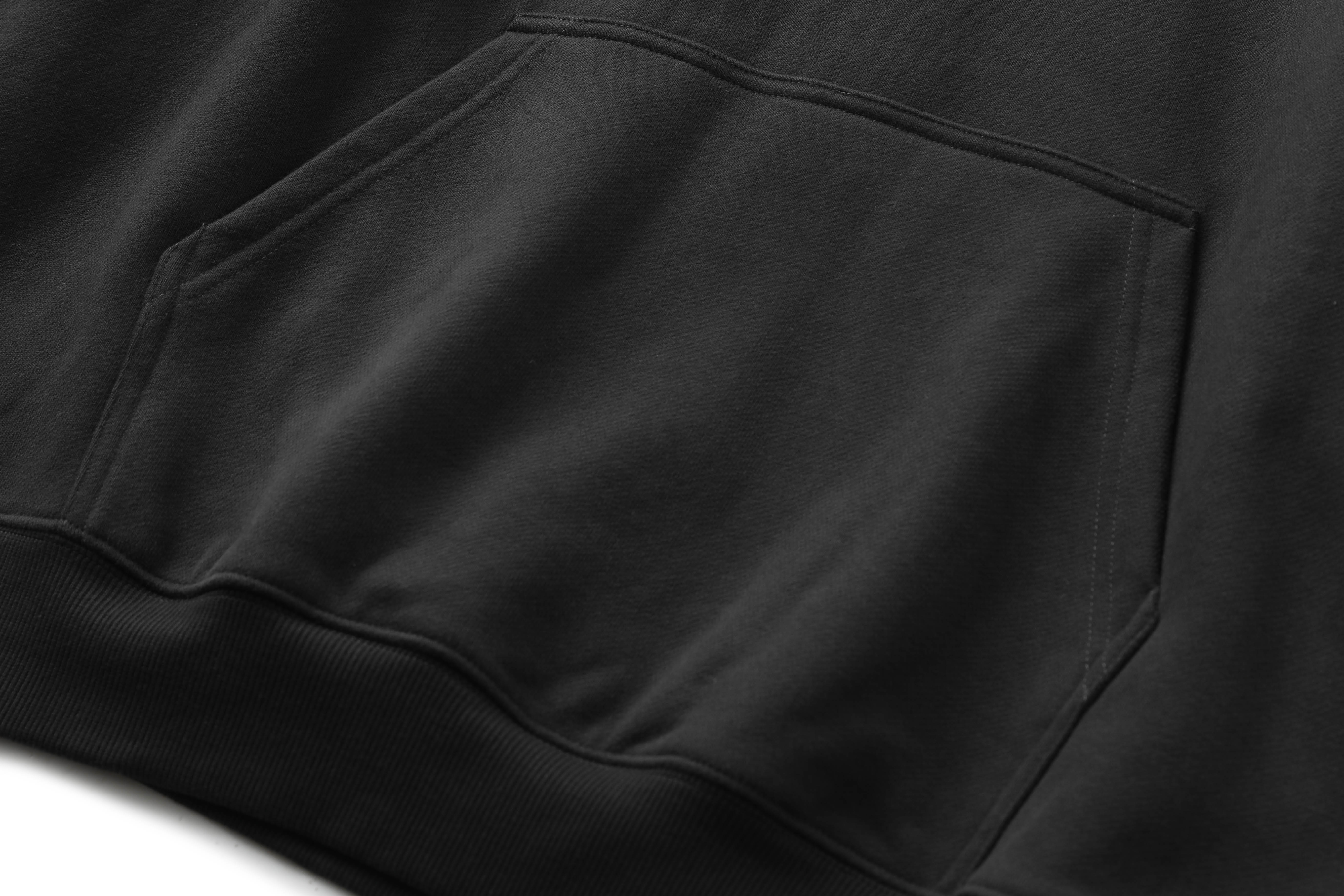 LENLOUES Unisex Oversized Hoodie | Black Streetwear Pullover Sweatshirt with Kangaroo Pocket, Casual Fashion Hooded Top for Men Women LNS-1013