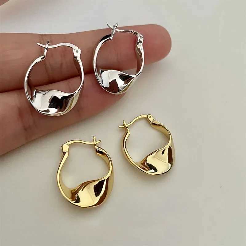 New 925 sterling silver irregular shaped earrings charming personalized fashion earrings womens birthday gifts exquisite jewelry Y250401
