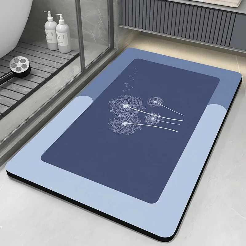 Super Absorbent Bathroom Rug Bath Mat Floor Foot Mats Quick Dry Non-Slip Shower Pad Toilet Carpet Washable C251103