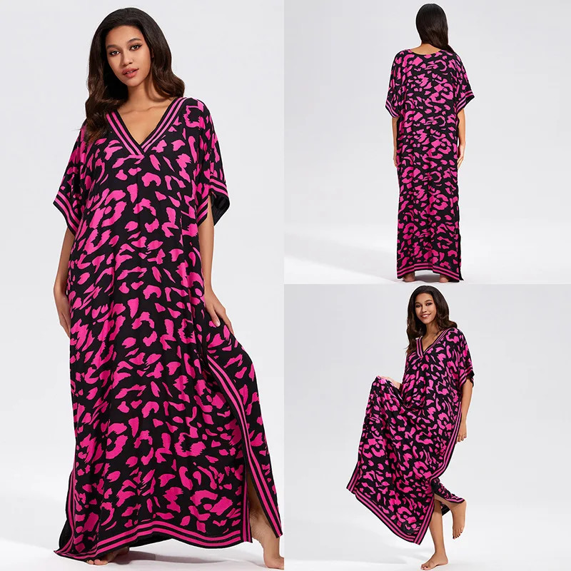Womens Bohemian clothing swimsuit beach dress cover Ups swimsuit Maxi dress summer set 250324Z