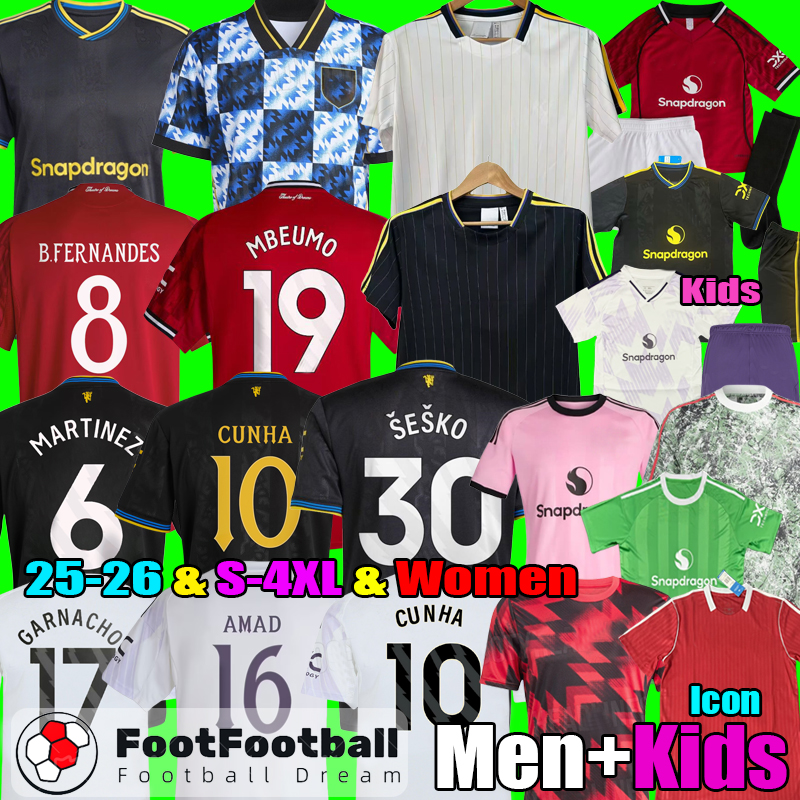 2025 SESKO CUNHA MBEUMO DE LIGT HOJLUND MAINOO MOUNT Man football shirt Soccer Jersey unitedjersey MARTINEZ mAnchEsTeers B. FERNANDES UNTED 24 25 26 kit kids tops