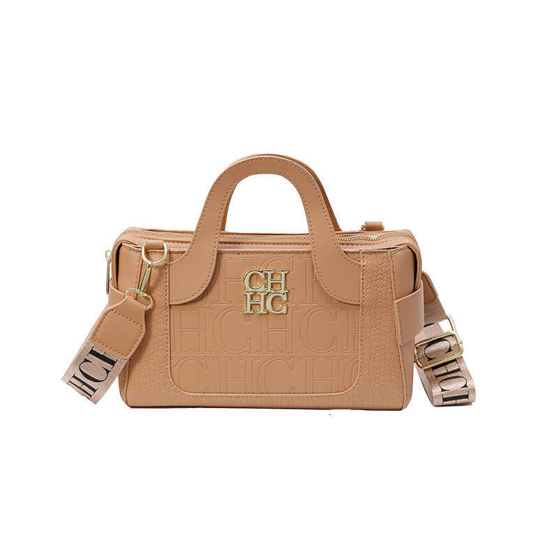 Women's Bags New fashionable simple CH letter embossed crossbody bag, elegant handbag, versatile and high-end feel