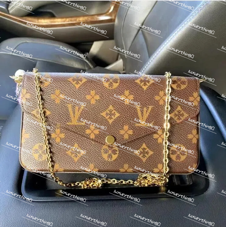 Designer bag handbag 3in1 fashion luxury shoulder bag purse cross body purse message bags wallet Multi FELICIE POCHETTE on chain M61276 bags for women010