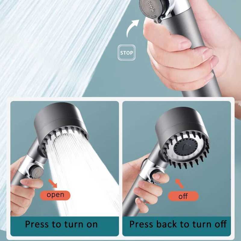 5in1 Shower filter four modes bathro accessories massage shower replete for shower s knobs showers parts fixture Y251103
