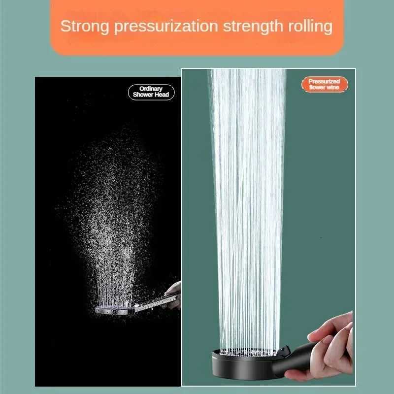 Booster Shower 5 Modes Household Adjustable High Pressure Water Massage Shower Handheld Spray Shower Bathro Supplies Y251103