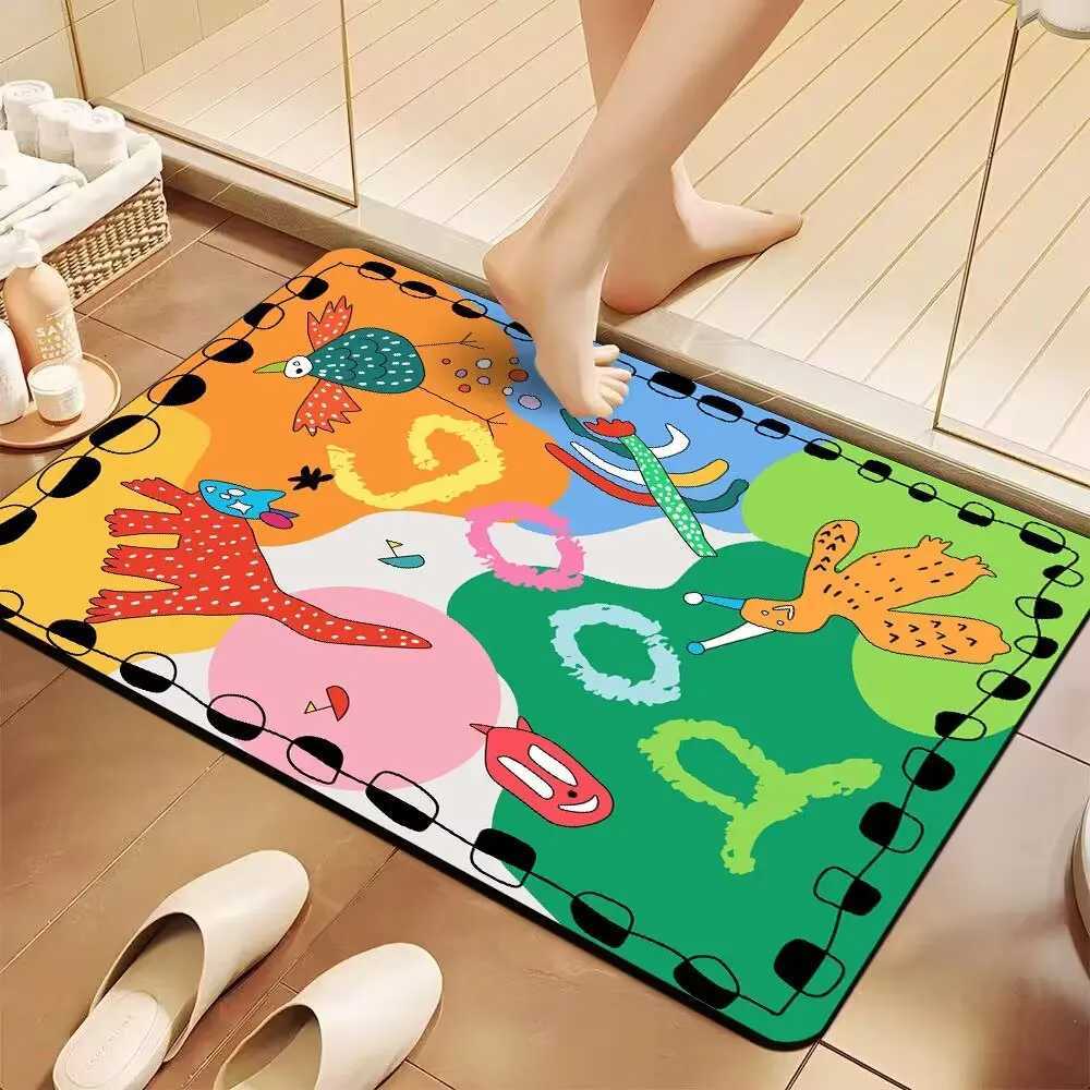 Hard Diatom Mud Floor Mat Bathroom Absorption Board Quick Drying Mat Toilet Door Bathroom Toilet Diatomite Mat C251103
